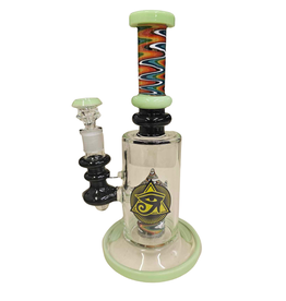 Ra Shop Wig Wag Waterpipe with Green Accents
