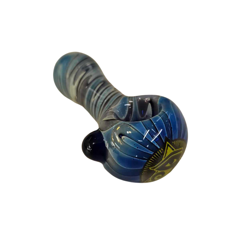 Ra Shop Small Opaque Swirl w/ Bump Hand Pipe