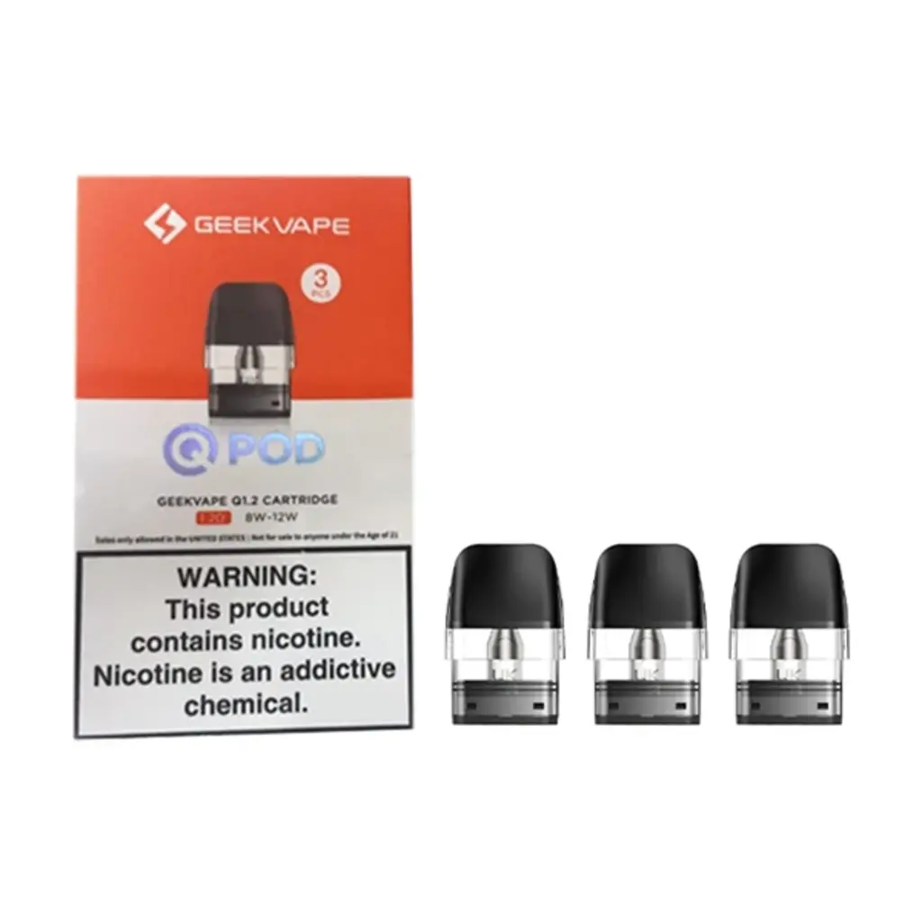 GeekVape GeekVape Q Replacement Pod 1.2ohm 3pk