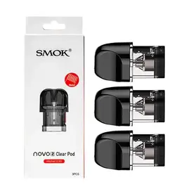 Smok SMOK Novo 2/3 Clear Pod Cartridge 3pc Mesh 0.9ohm