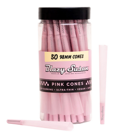 Blazy Susan 1 1/4 Cone 50 Count Pink