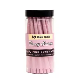 Blazy Susan King Size Cone 50 Count Pink