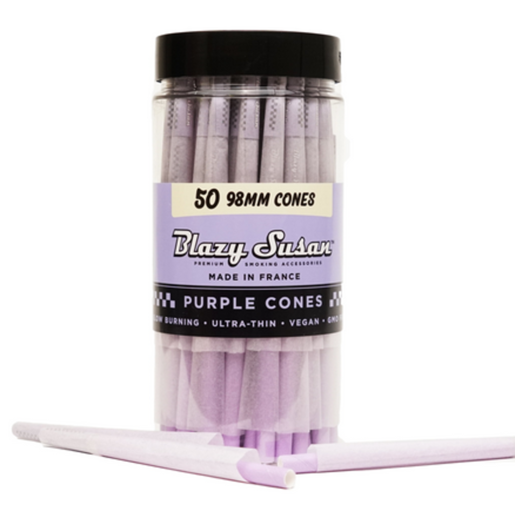Blazy Susan King Size Cone 50 Count Purple