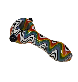 Ra Shop Multi Colored Wig Wag Hand Pipe