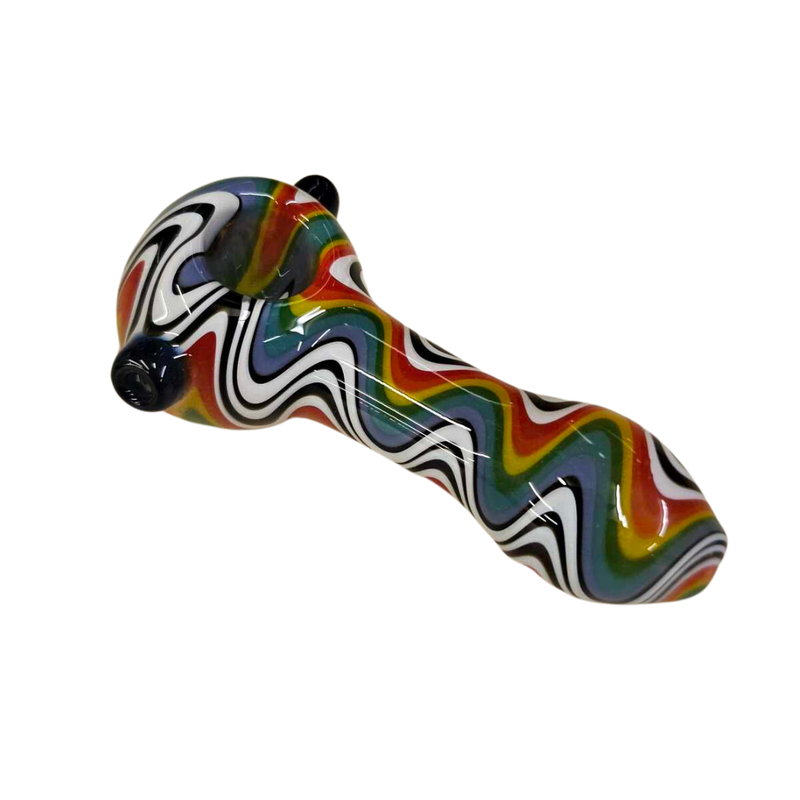 Ra Shop Multi Colored Wig Wag Hand Pipe