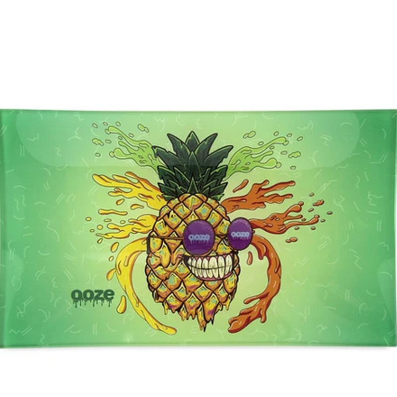 Ooze OOZE Shatter Resistant Glass Rolling Tray Mr. Pineapple Small