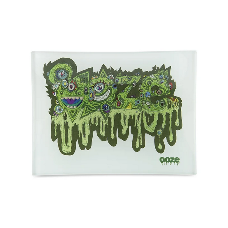 Ooze OOZE Shatter Resistant Glass Rolling Tray Oozemosis Small