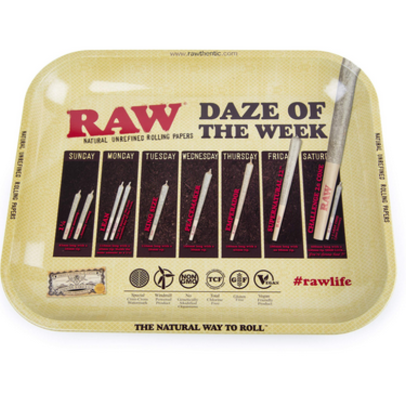 RAW RAW Large Daze Aluminum Rolling Tray