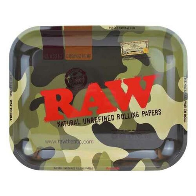 RAW RAW Large Camo Aluminum Rolling Tray