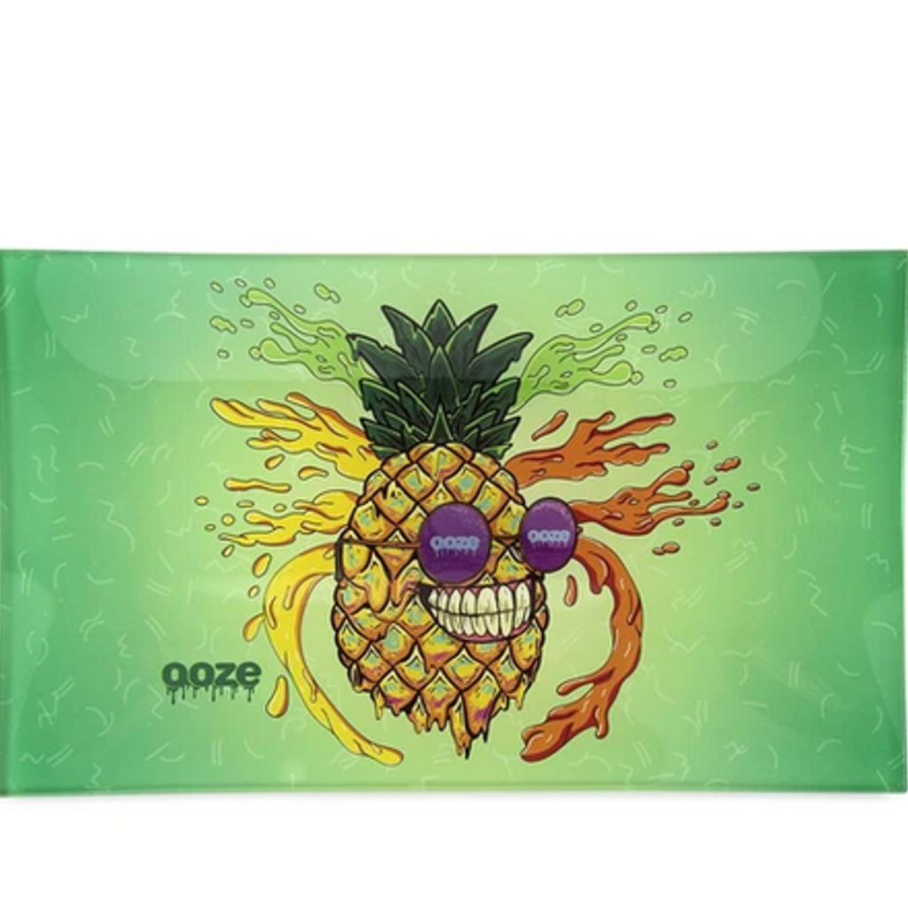 Ooze OOZE Shatter Resistant Glass Rolling Tray Mr. Pineapple Medium