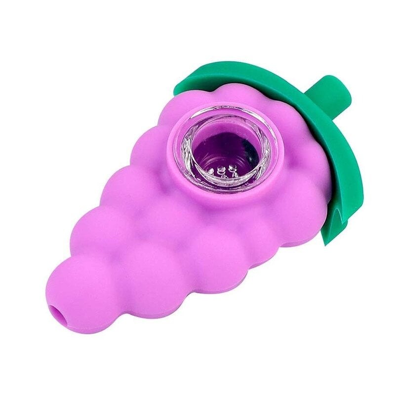 Silicone Grape Hand Pipe