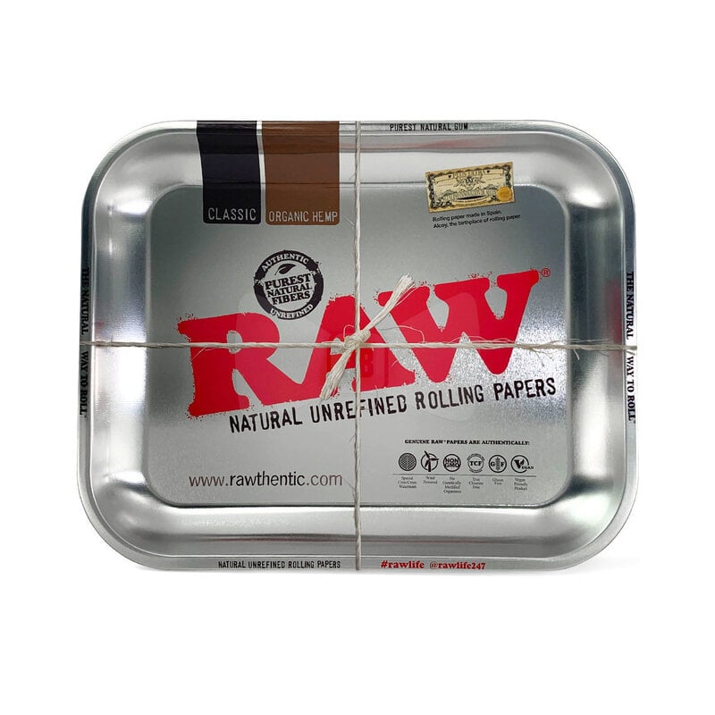 RAW RAW Large Metallic Aluminum Rolling Tray