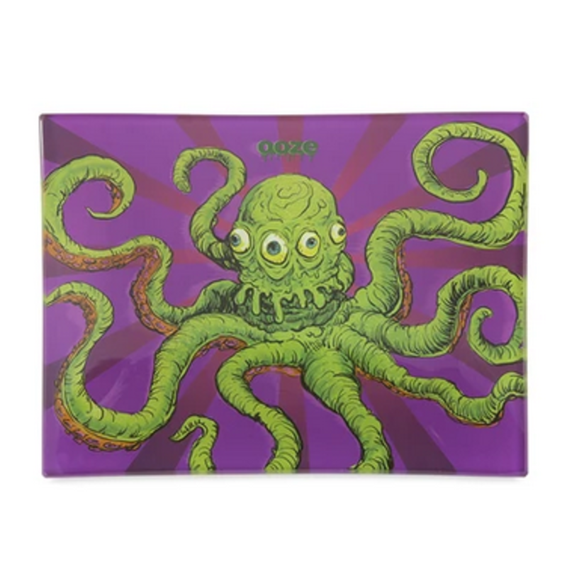 Ooze OOZE Shatter Resistant Glass Rolling Tray Sir Inks A Lot Small