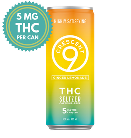 Crescent Canna Crescent Canna Delta-9 5mg : CBD 4mg Ginger Lemonade Seltzer