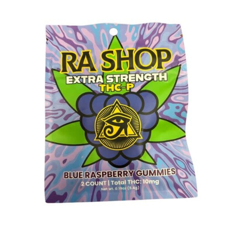 Ra Shop RA SHOP THC-P 10mg Blue Raspberry Gummies 2ct