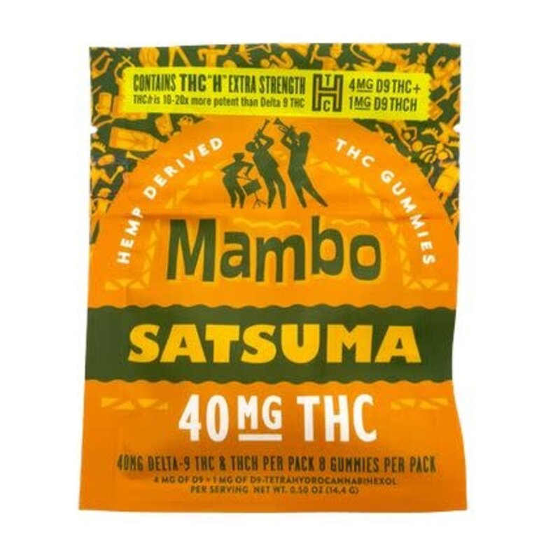 Mambo Delta-9 + THC-H 40mg 8ct Gummies Satsuma