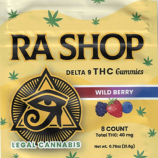 Ra Shop RA SHOP Delta-9 40mg Wild Berry Gummies 8ct