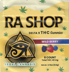 Ra Shop RA SHOP Delta-9 40mg Wild Berry Gummies 8ct