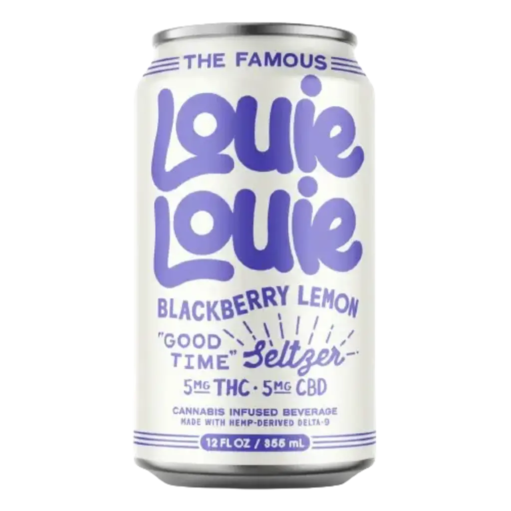 Louie Louie Seltzer 5mg Blackberry Lemon