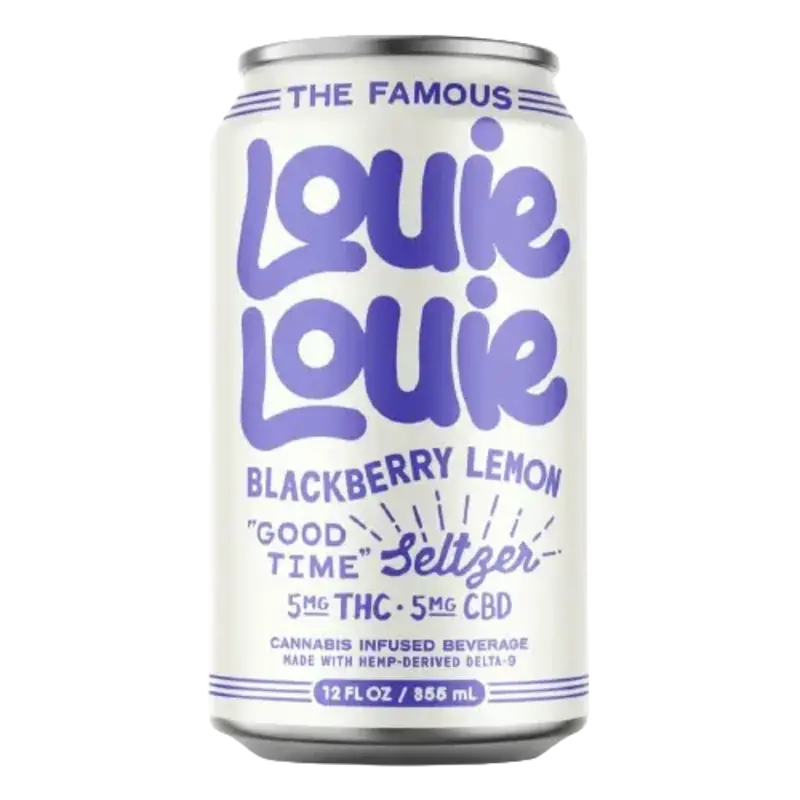 Louie Louie Seltzer 5mg Blackberry Lemon