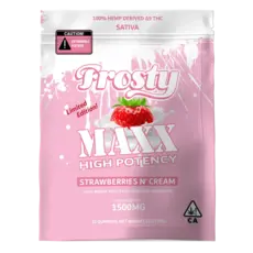 Frosty MAXX Gummies 10ct 40mg THCP Strawberries N' Cream Sativa
