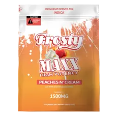 Frosty MAXX Gummies 10ct 40mg THCP/CBN/CBD Peaches N' Cream Indica