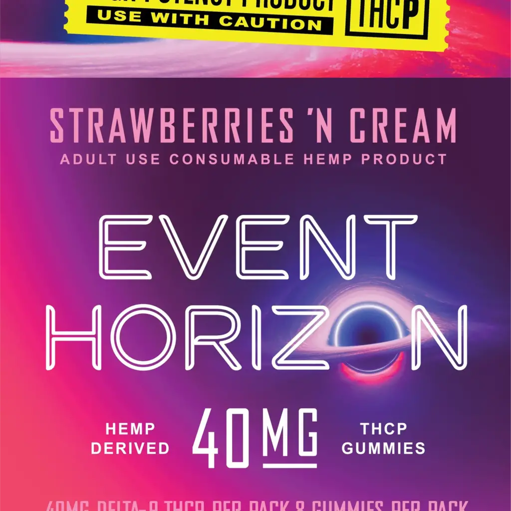 Event Horizon THC-P 40mg 8ct Gummies Strawberries n' Cream