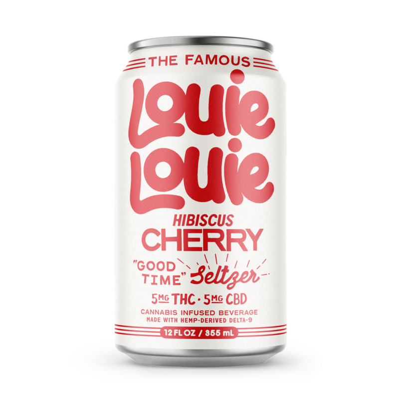 Louie Louie Seltzer 5mg Hibiscus Cherry