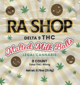 Ra Shop RA SHOP Delta-9 40mg Malted Milk Balls 8ct