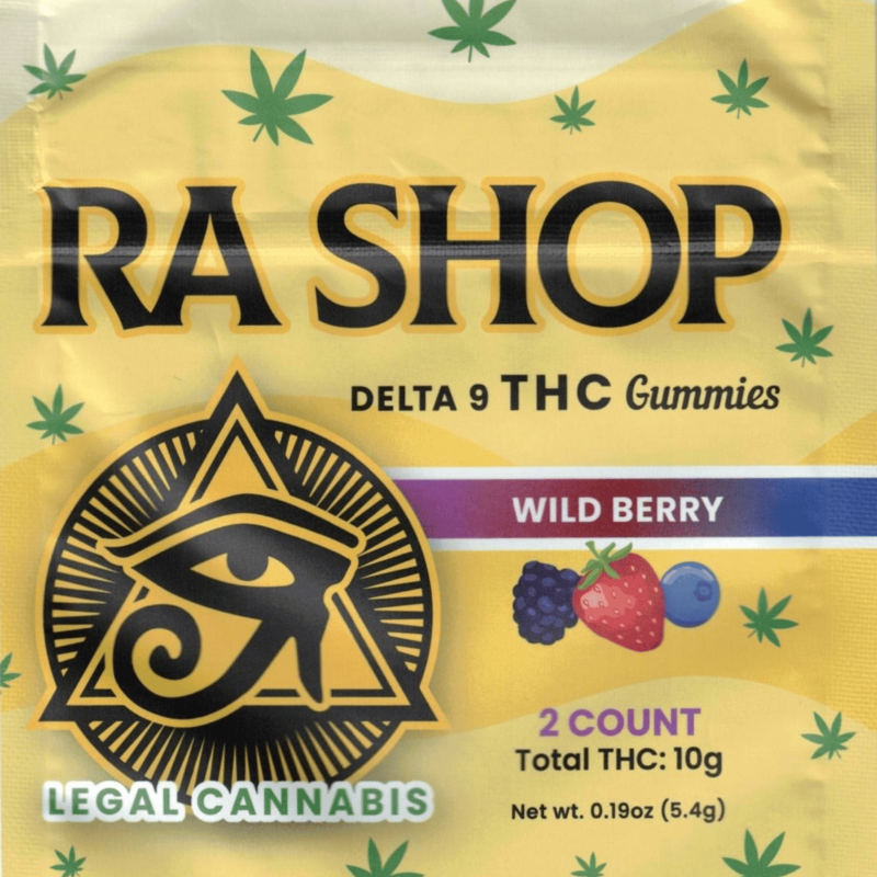 Ra Shop RA SHOP Delta-9 10mg Wild Berry Gummies 2ct