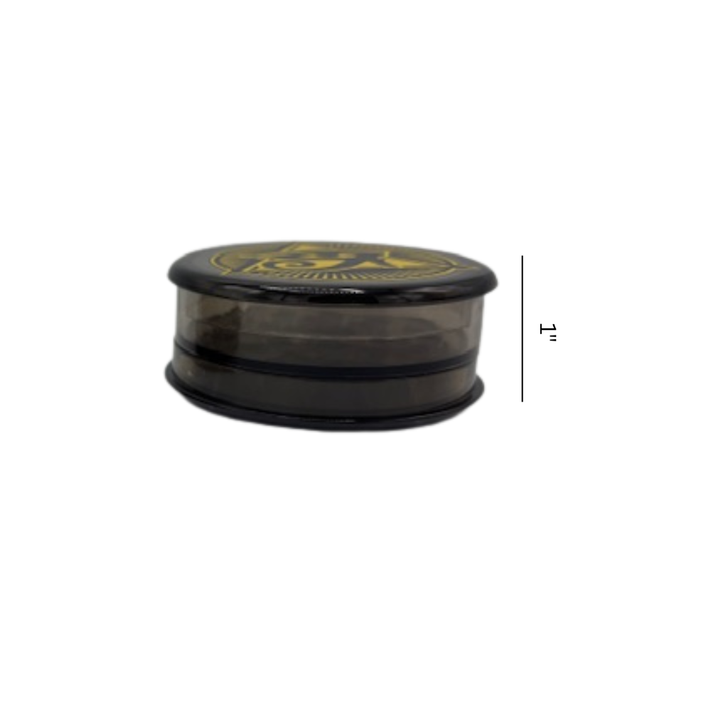 Ra Shop Grinder Black w Yellow Logo