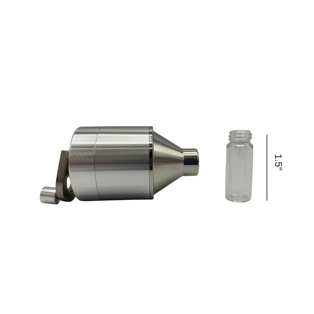 iSnuff Metal Powder Grinder w/ Storage Bottle