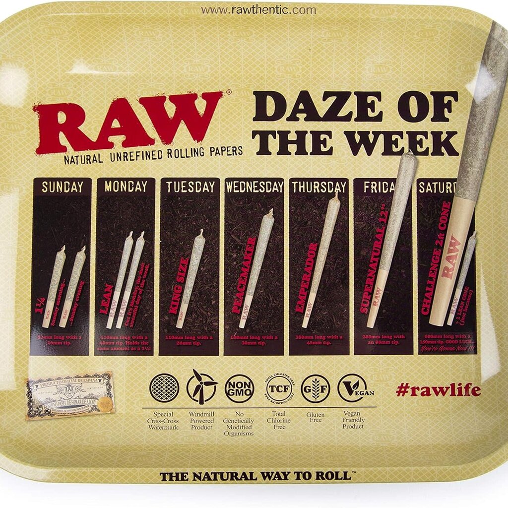 RAW RAW Large Daze Aluminum Rolling Tray