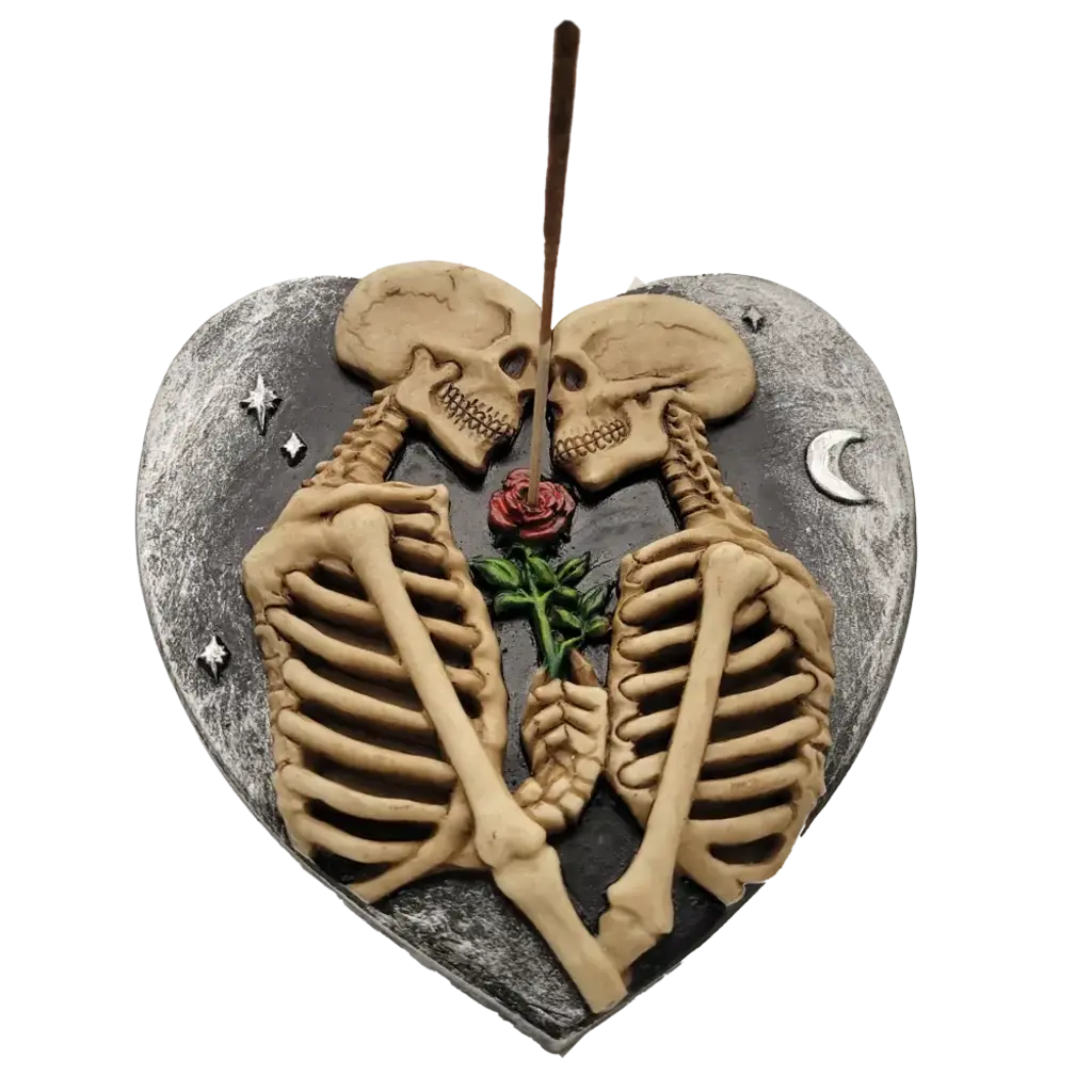 Skeleton Lovers Incense Holder