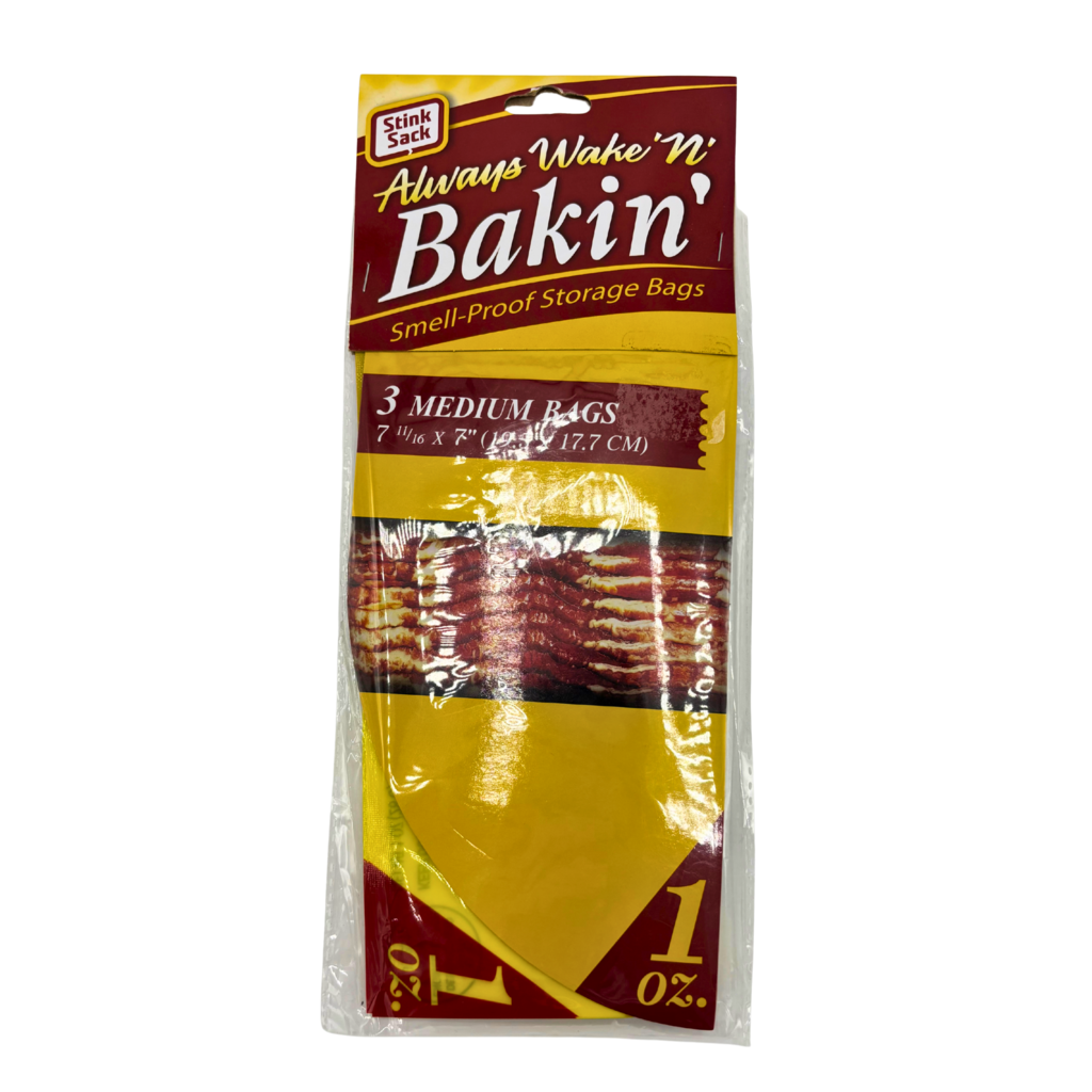 Stink Sack Stink Sack Bag 7.5" x 7" 3pc Wakin-N-Bacon
