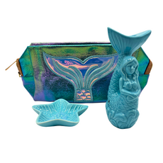 Art Of Smoke Art Of Smoke Mermaid Ceramic Pipe w/ Nug Dish & Bag