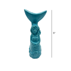 Art Of Smoke Art Of Smoke Mermaid Ceramic Pipe w/ Nug Dish & Bag