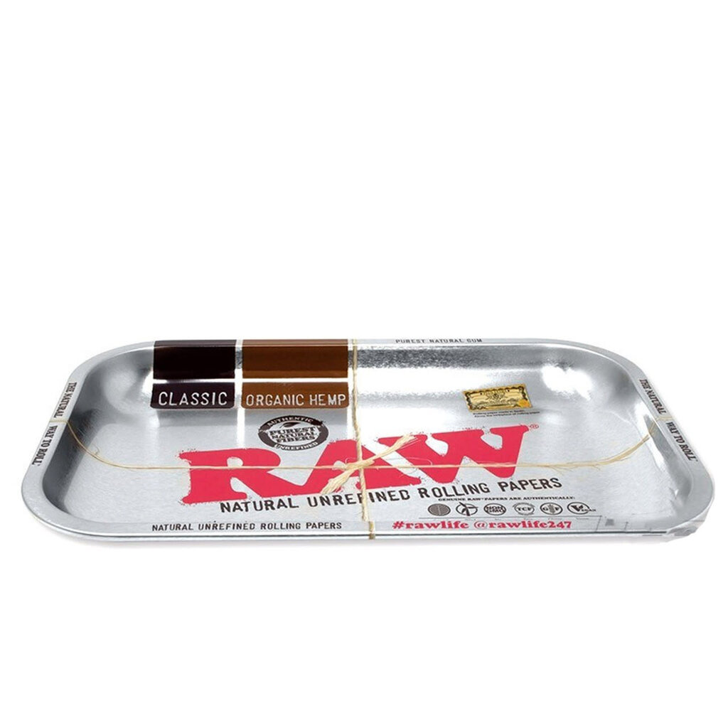 RAW RAW Large Metallic Aluminum Rolling Tray