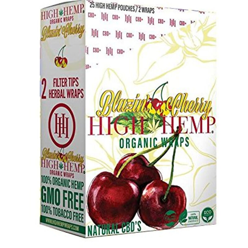 High Hemp High Hemp Organic Wrap Cherry BX/25