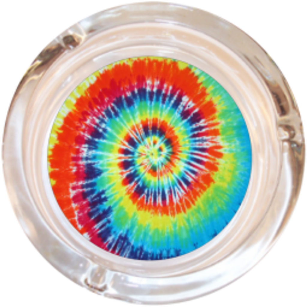 Glass Ashtray Tie Dye