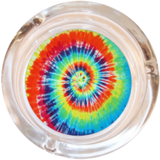 Glass Ashtray Tie Dye