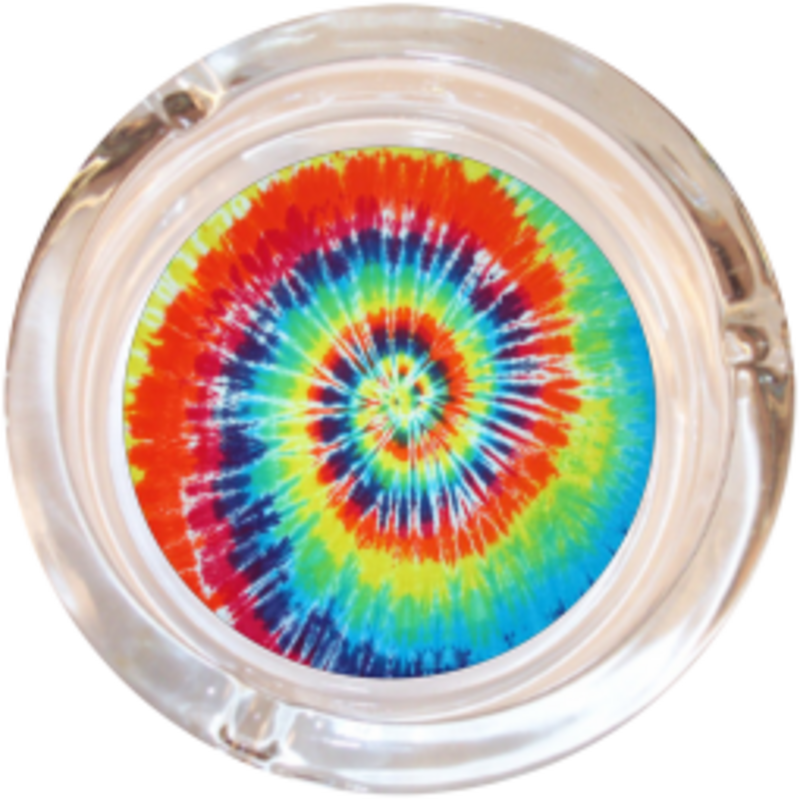 Glass Ashtray Tie Dye