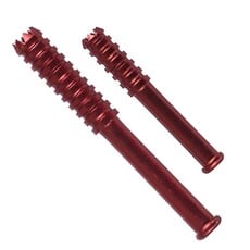 Small Anodized Metal Bat Red