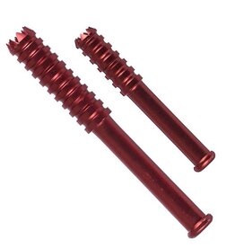 Small Anodized Metal Bat Red