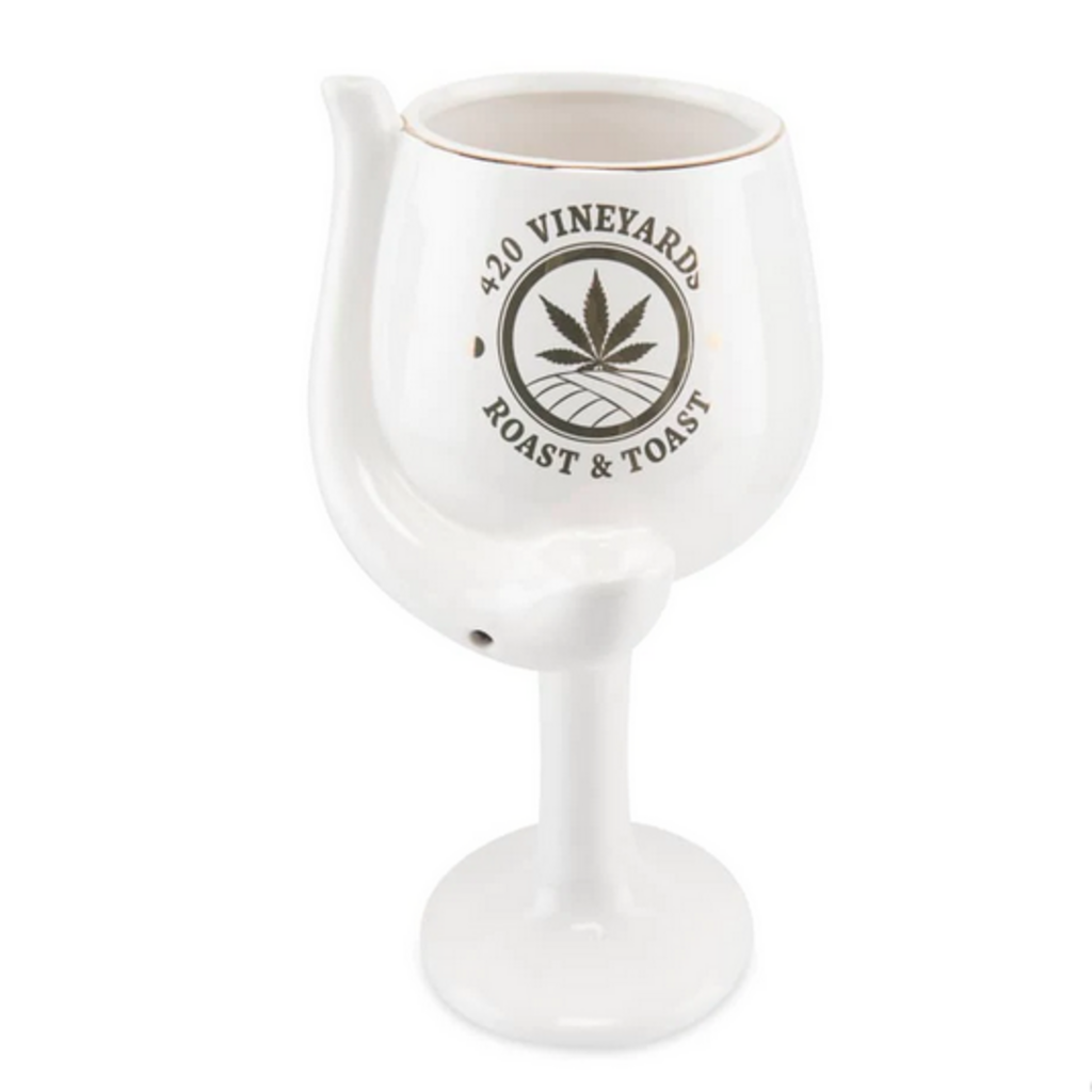 Ceramic Wine Goblet Pipe