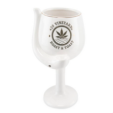 Ceramic Wine Goblet Pipe