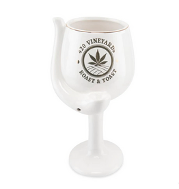 Ceramic Wine Goblet Pipe