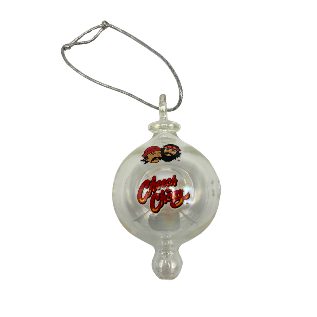 Cheech & Chong Holiday Bulb Ornament Hand Pipe W/String Clear