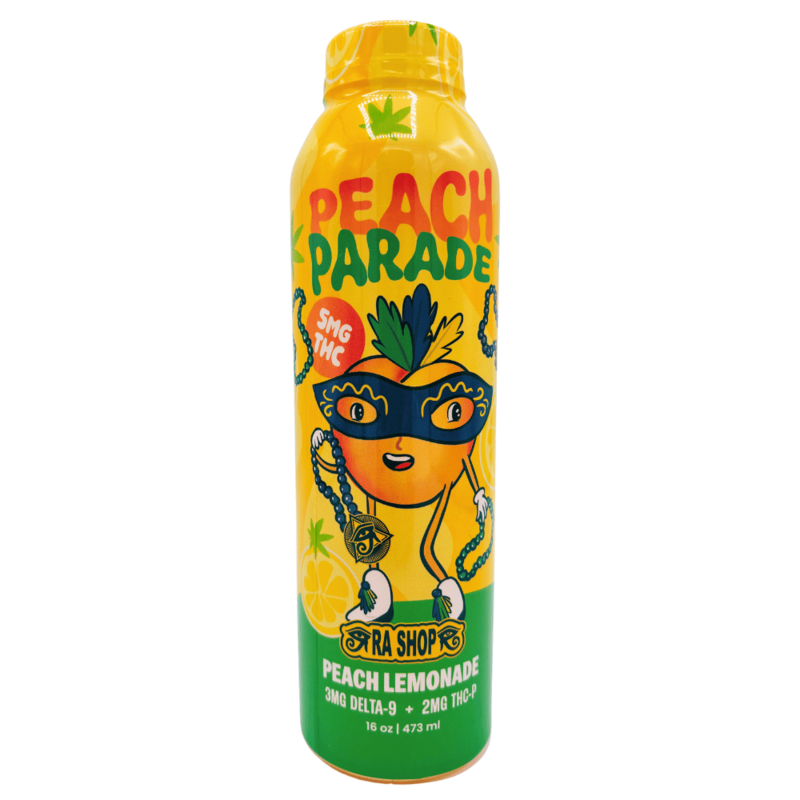 RA SHOP Lemonade 16oz 3mg D9 + 2mg THC-P Peach Parade