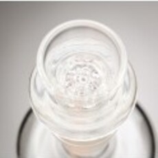 Blazing Blue Glass BBG Male 19mm Clear Honeycomb Gong Slide